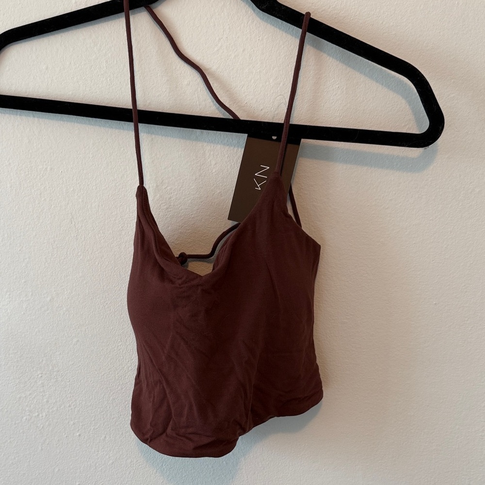 Klassy Network Chocolate and Black Camisole